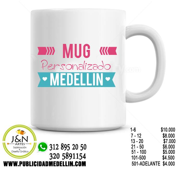 Mug perosnalizado medellin