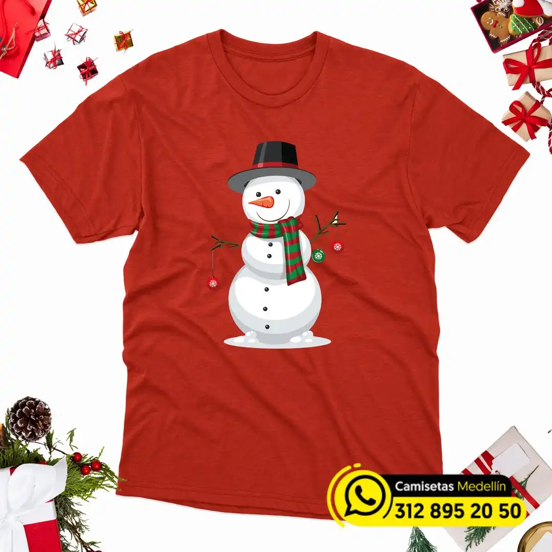 camisa de muñeco de nieve medellin