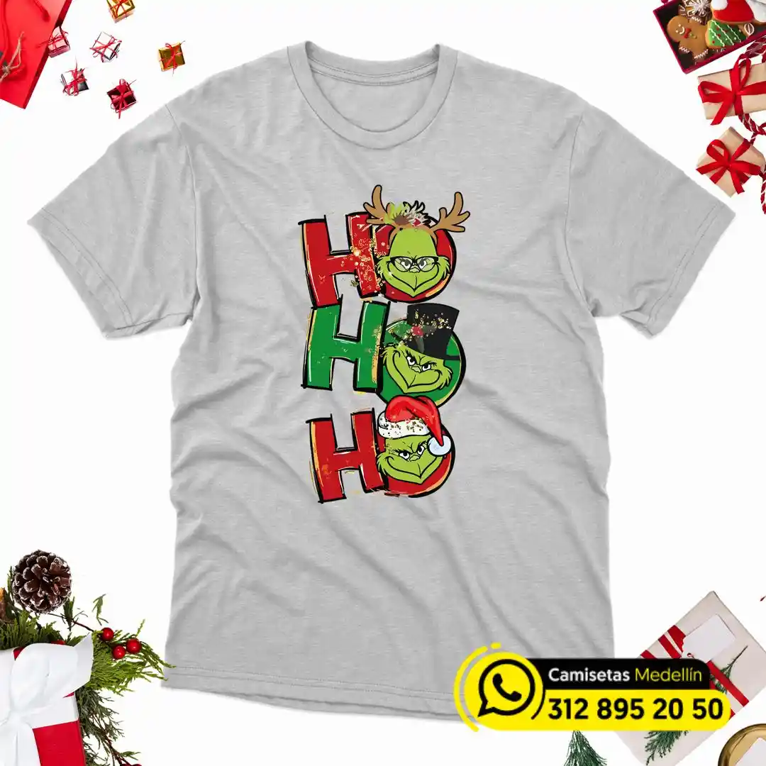 camisetas navideñas del grinch blanca en medellin