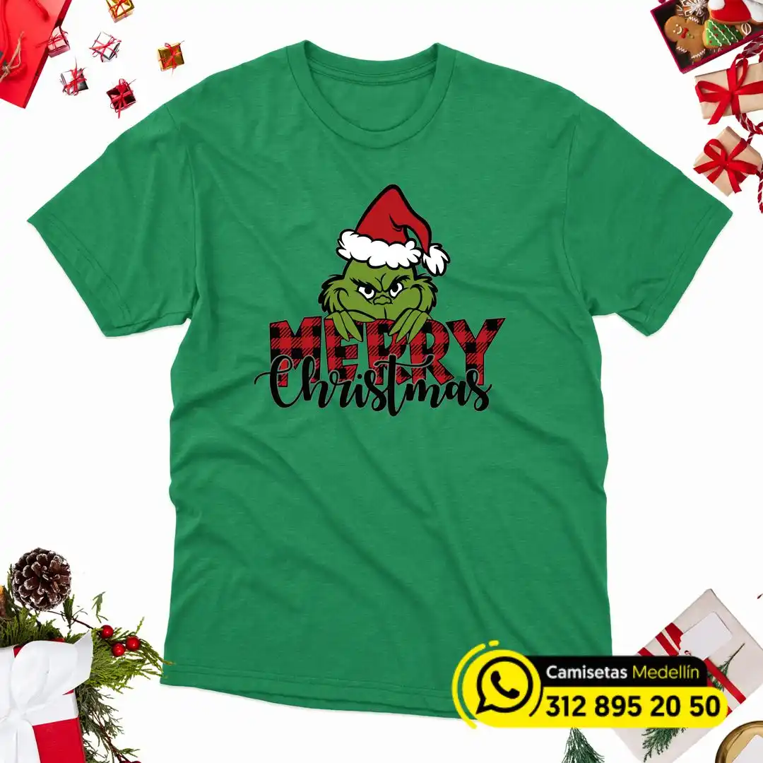 camisetas navideñas del grinch en medellin