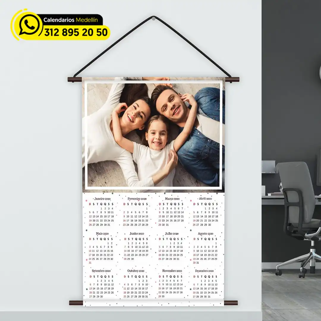 calendario con fotos familiares en medellin