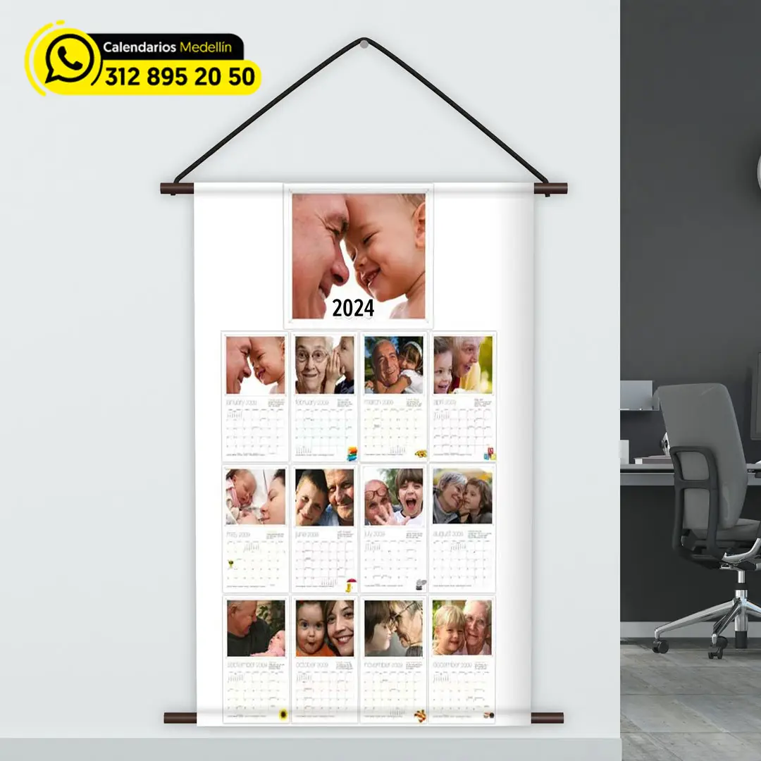 calendario pared personalizado con fotos en medellin