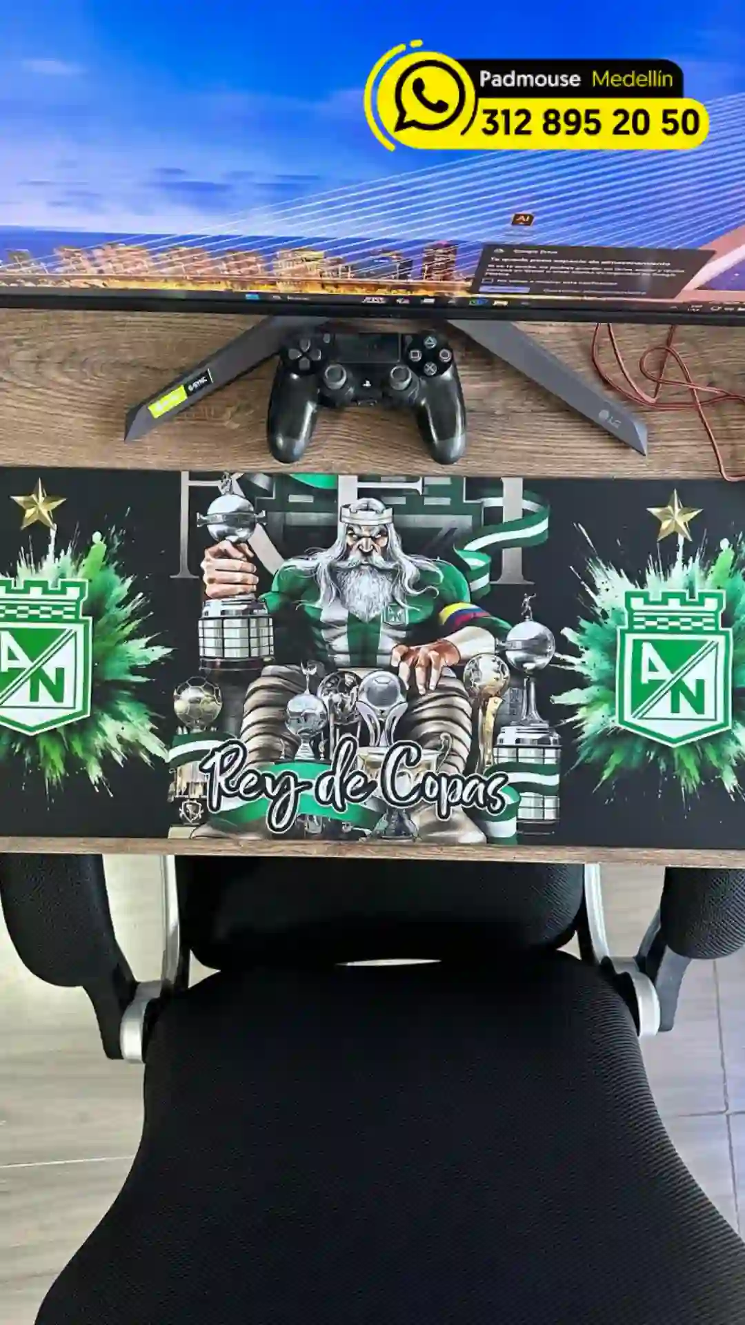 mouse pad gamer largo en medellin