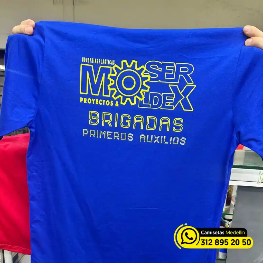 Camisetas estampadas para dotaciones en medellin