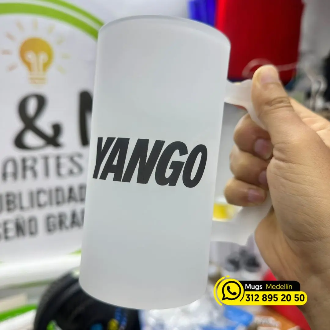 Jarra cervecera con logo en medellin