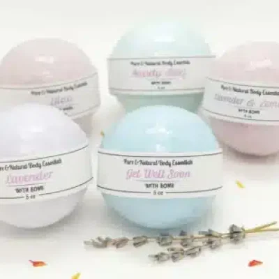 bath bombs 07.29.25 Pure & Natural Body Essentials bath bombs handmade in Michigan