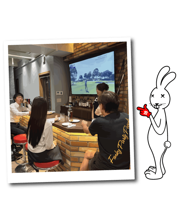 名古屋金山のインドアゴルフ ラビットヒル18 GOLF BAR イメージ