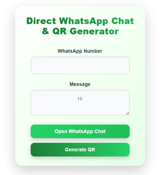 Direct WhatsApp Chat