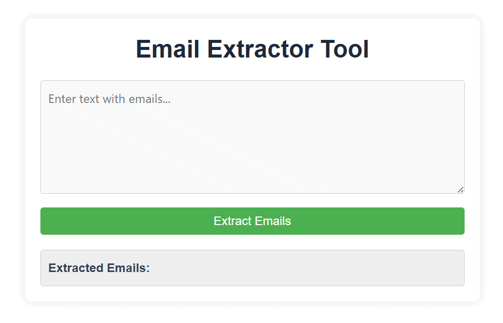 Email Extractor Tool
