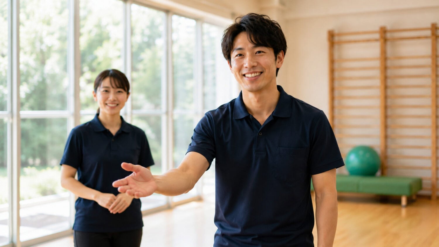 見学・カジュアル面談で来訪者を迎えるスタッフ｜CREDO採用