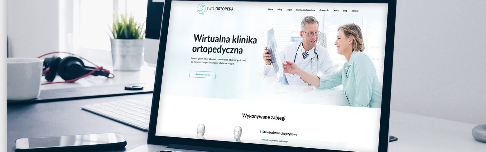 tworzenie stron internetowych projekt twoj-ortopeda by redo-interactive