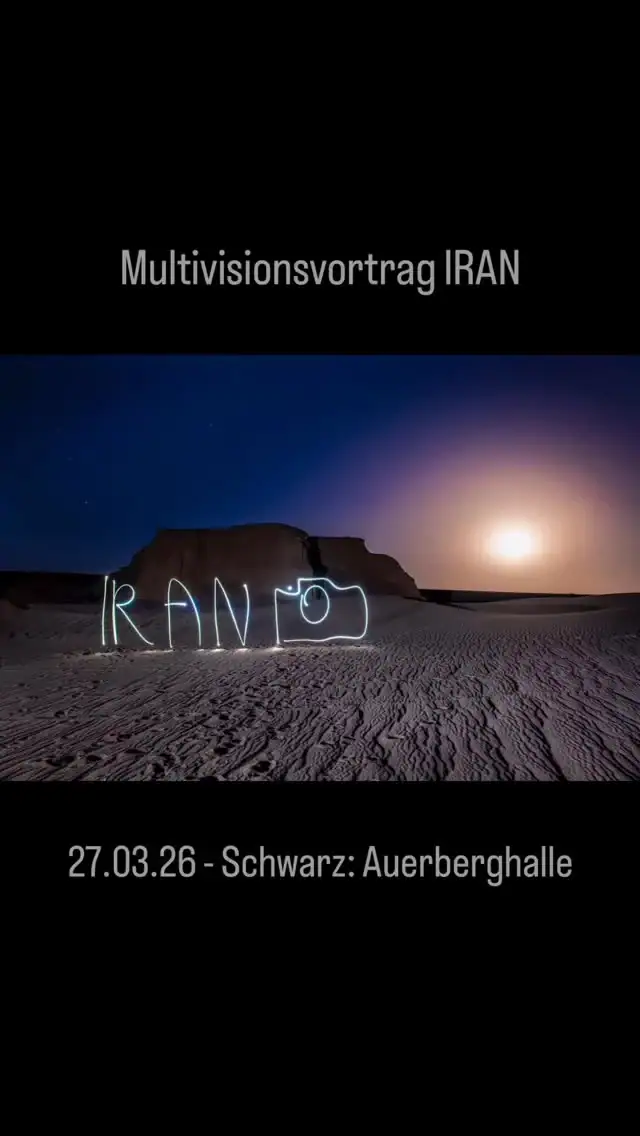 Vor dem Krieg reisen die beiden befreundeten Fotografen Mehran Khadem-Awal und Thorge Berger 4.000 Kilometer durch den Iran. 
Der eine kennt das Land aus seiner Kindheit, der andere nur aus den Nachrichten: Farbenfrohe Märchen aus 1001 Nacht oder düsterer Schurkenstaat? Weltoffene Hochkultur oder in sich gekehrter, religiöser Fundamentalismus? Herzerwärmende Gastfreundschaft oder Achse des Bösen? Wie ist der Iran also wirklich?
Wie gut kennt Mehran seine Heimat wirklich und wird es Thorge gelingen, sich unvoreingenommen auf den Iran einzulassen? Ihre unterschiedlichen Perspektiven helfen beiden, mehr als das Offensichtliche zu sehen, aber auch Offensichtliches nicht zu übersehen. Mit ihren Bildern und Geschichten enthüllen sie die verborgene Schönheit Irans.  Die Live-Multivisions-Reportage:  27.03.26 Schwarz - Auerberghalle
29.03.26 Nidda- Lumos Lichtspiel & Lounge
30.03.26 Neu-Anspach - Bürgerhaus
14.11.26 Worms - Lincoln Theater 
25.01.27 Löhne - Werretalhalle, EG, Saal 2  Alle Infos bei:
https://reisefotografie.de  #reisefotografie #reisereportage #multivision #livereportage