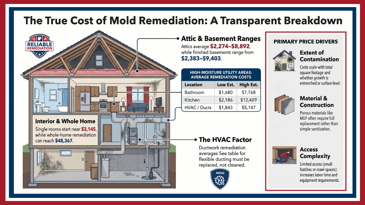 How Much Does Mold Remediation Cost in CT