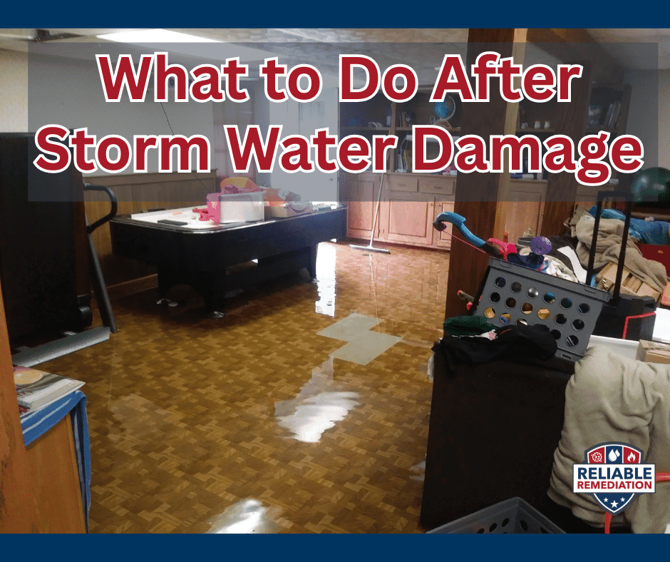 What to do after storm water damage in Eastern CT