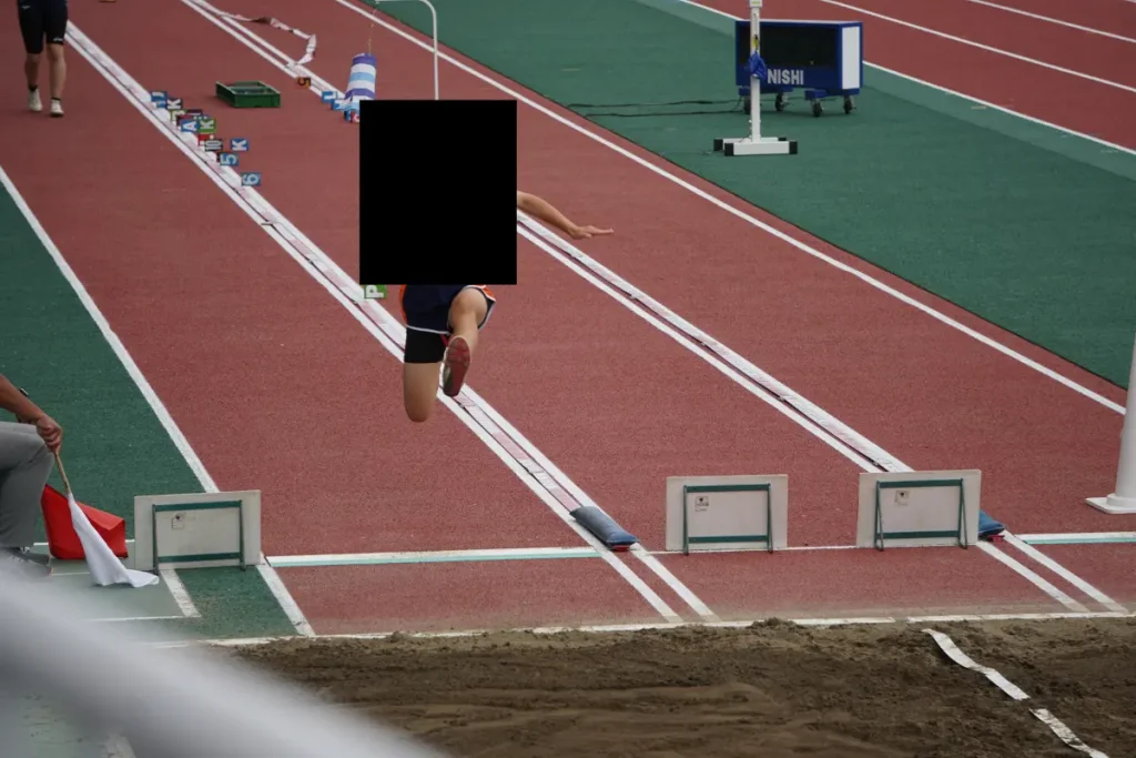 走り幅またぎの例