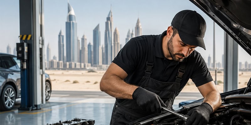 Best car engine repair in DIP Dubai Protect your engine from sand heat and traffic