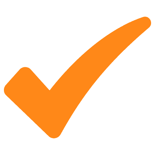 Orange Check Icon