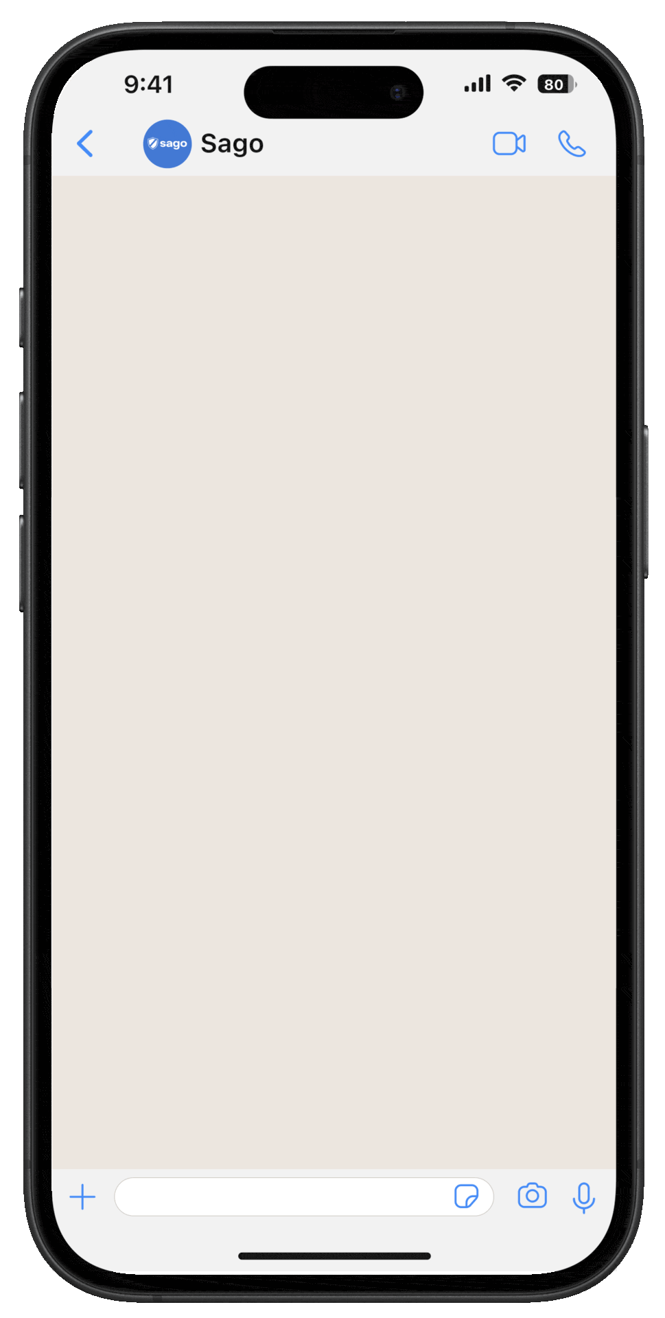A phone with a conversation between a user and the Sago chatbot, displaying a potential scam message forward and the reasons behind why it could be a scam or fraud attempt.