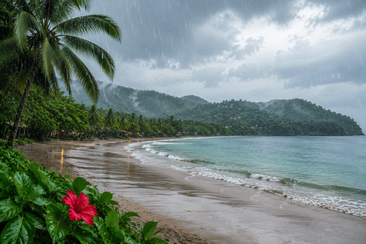 Rainy Season in Samara Beach