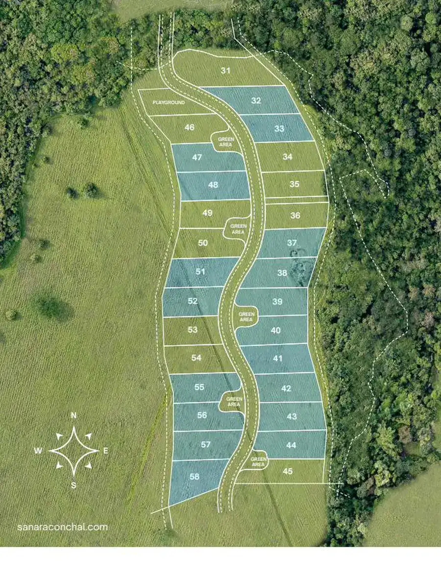 Sanara Phase 2 site plan with 28 lots