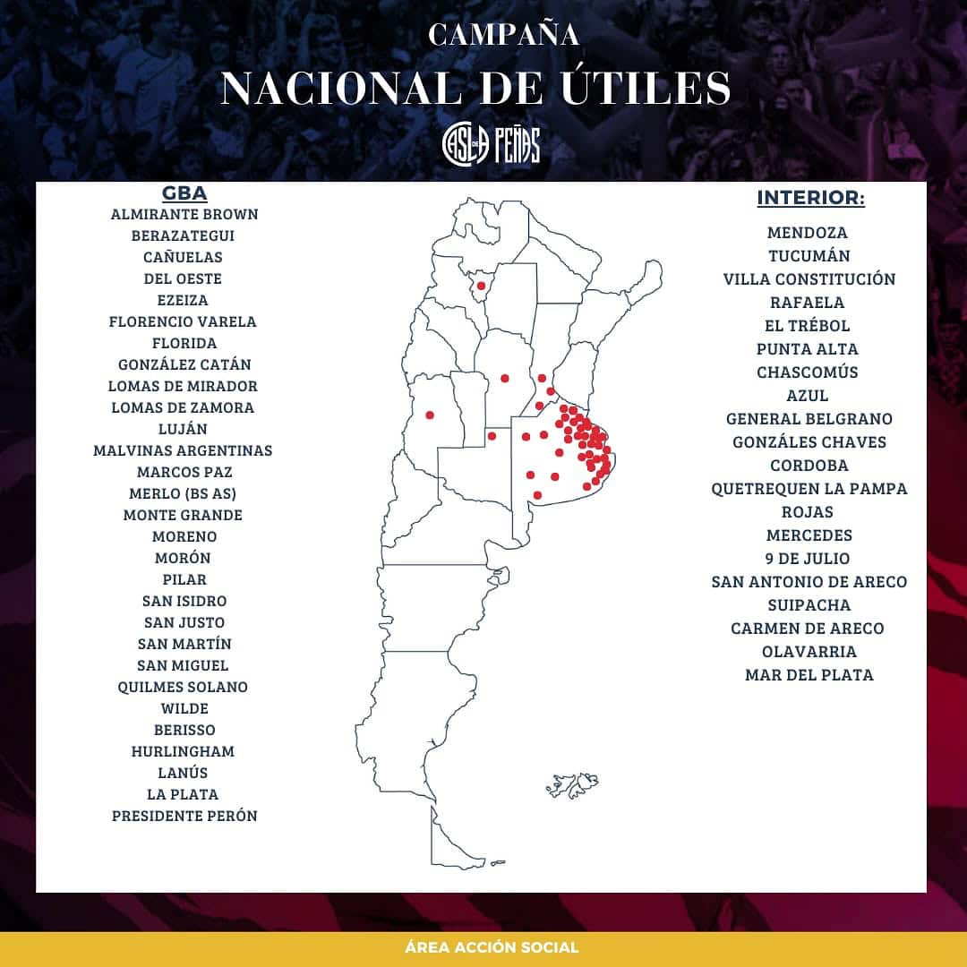 Campaña nacional de útiles