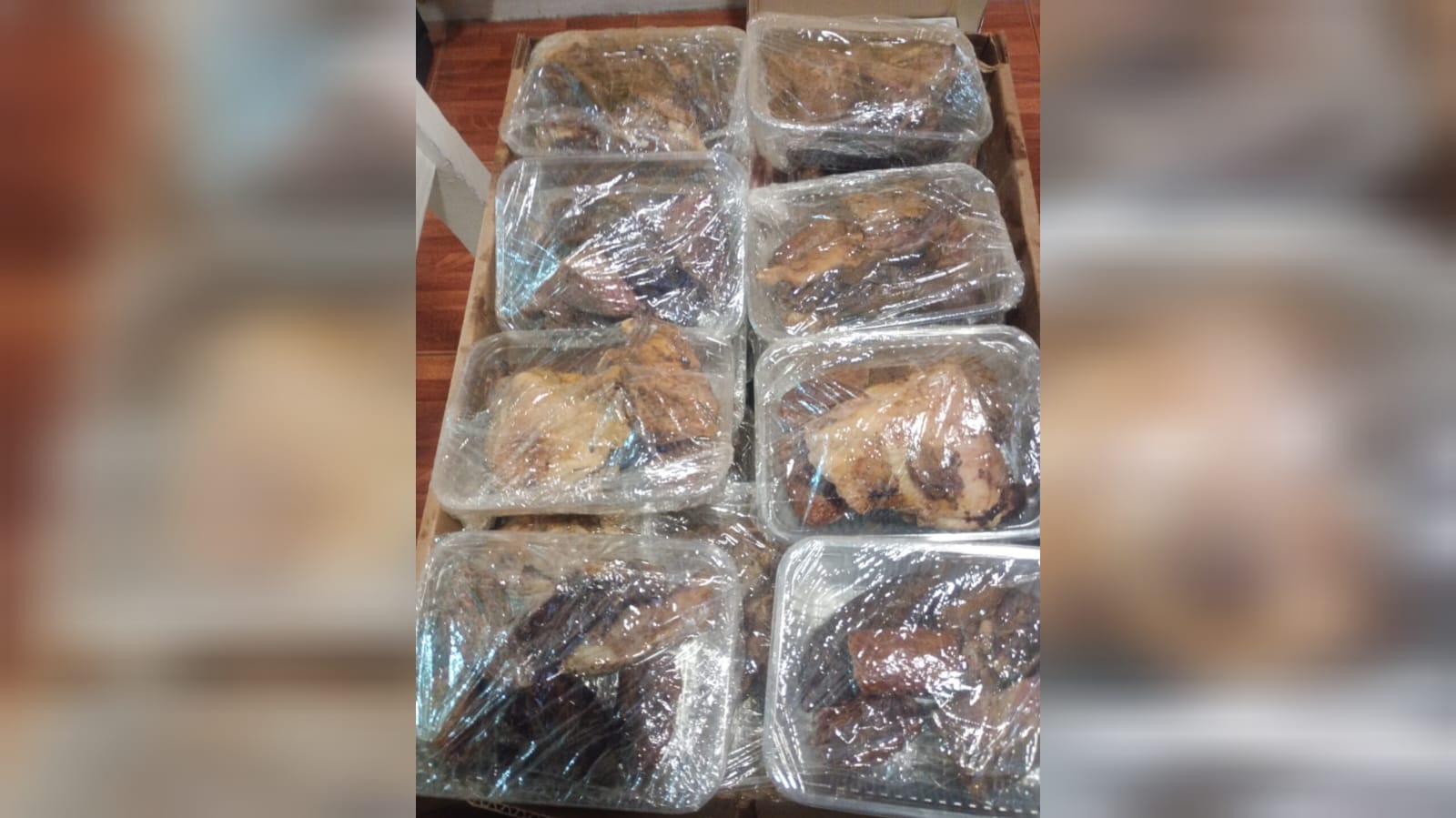 Donación de comida en Río Gallegos