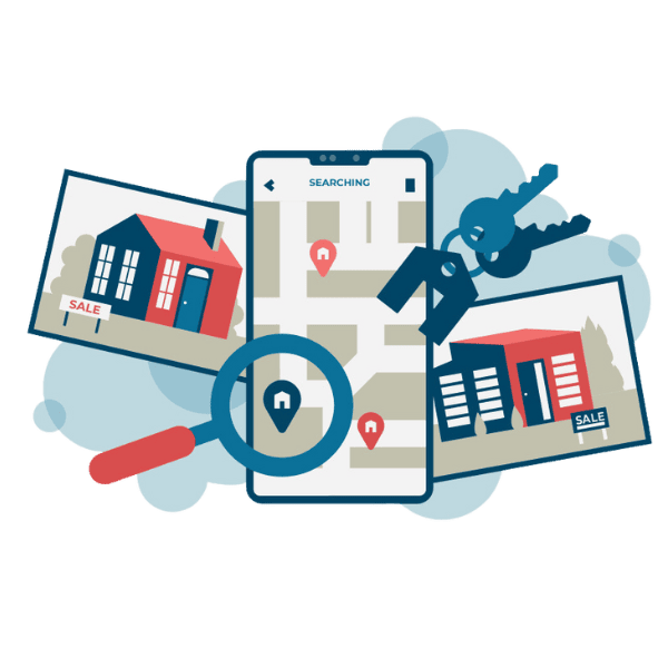 Real estate app development involves creating mobile or web applications tailored for buying