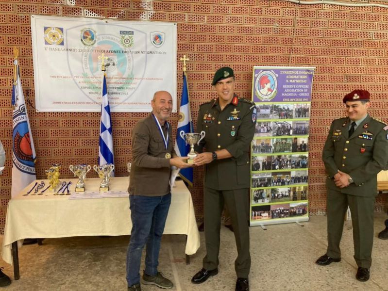 1η Θέση στους 5ους Πανελλήνιους Σκοπευτικούς Αγώνες Εφέδρων Αξιωματικών