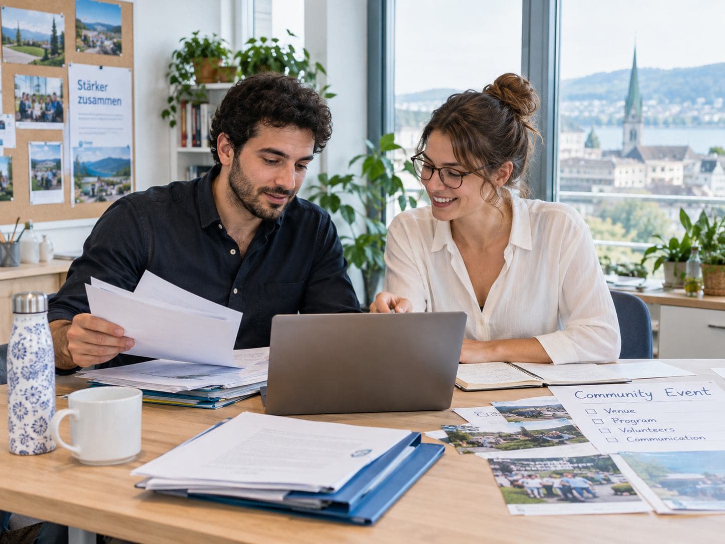 Associations et fondations : scène professionnelle illustrative.