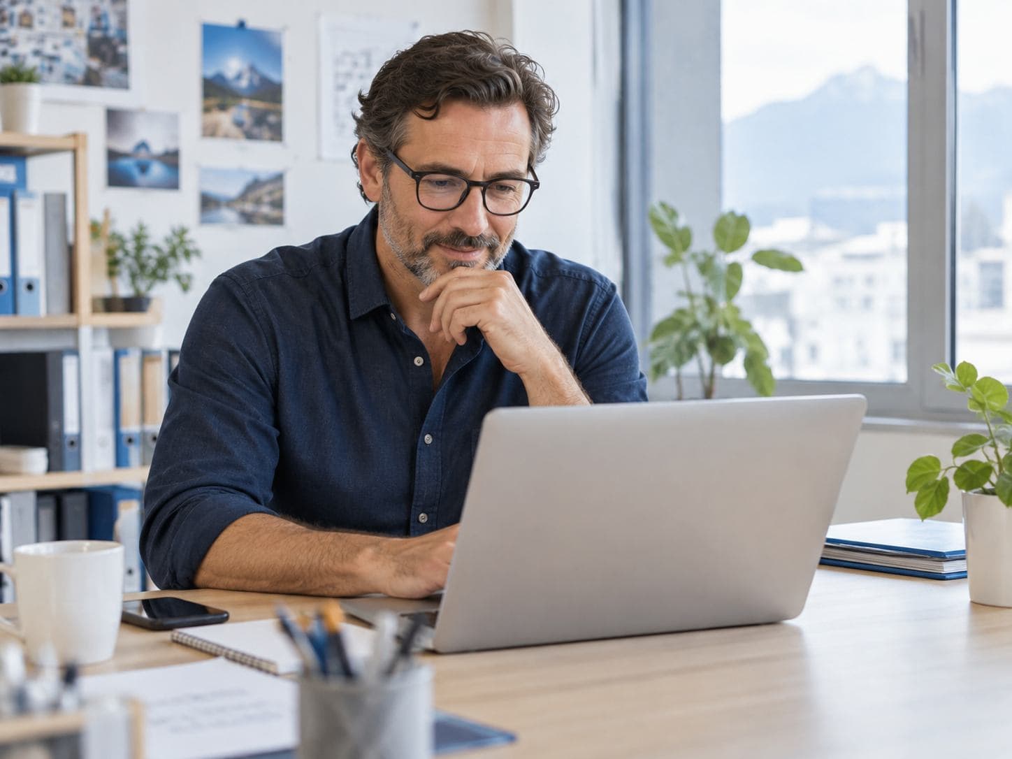 Direction de PME et entrepreneuriat : scène professionnelle illustrative.