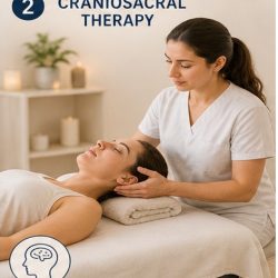 Therapist performing Craniosacral Therapy