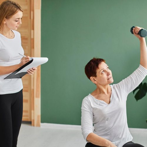 photo shows strengthening exercise
