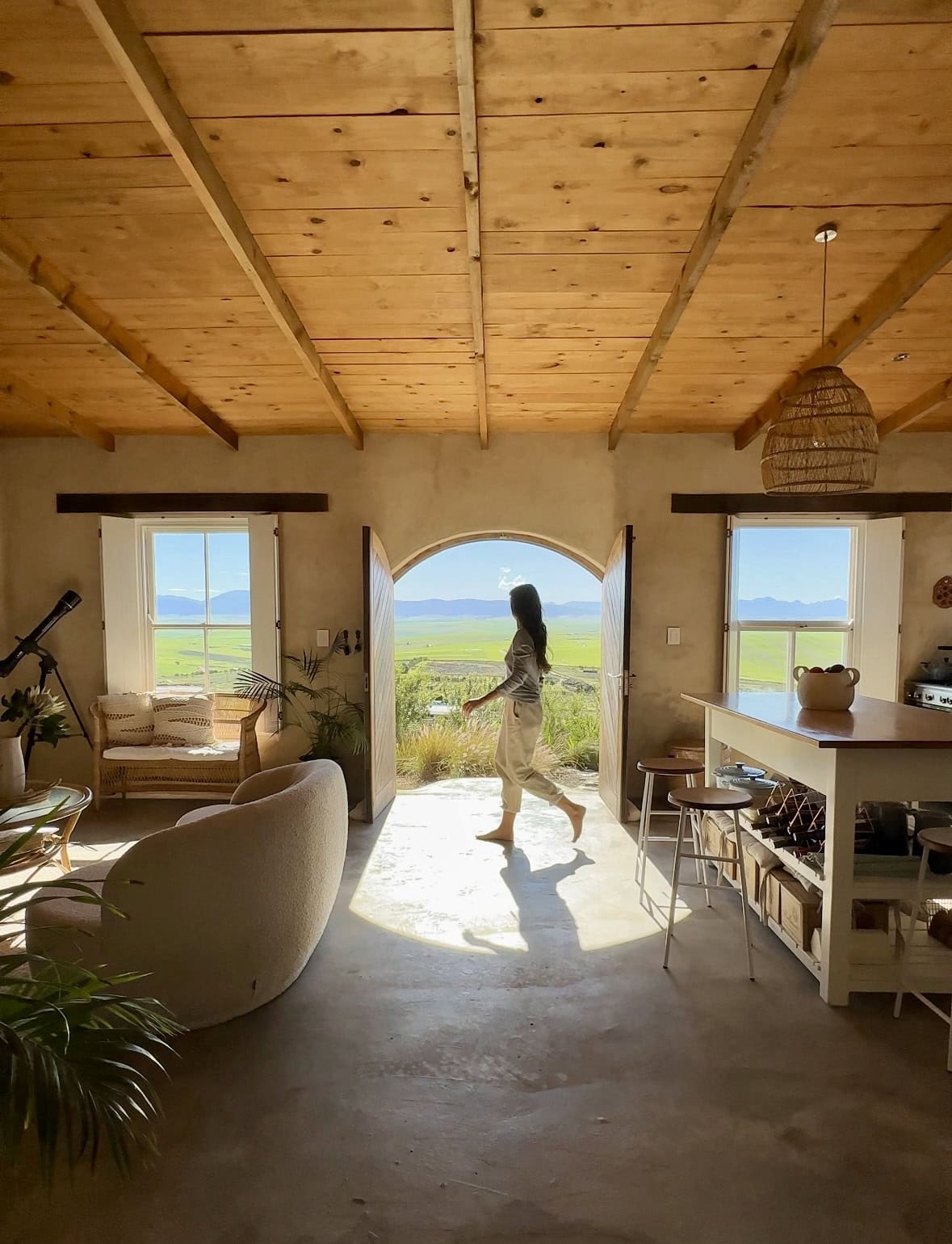 Vineyard Cottage at Sempre Vida with scenic view and handcrafted natural architecture