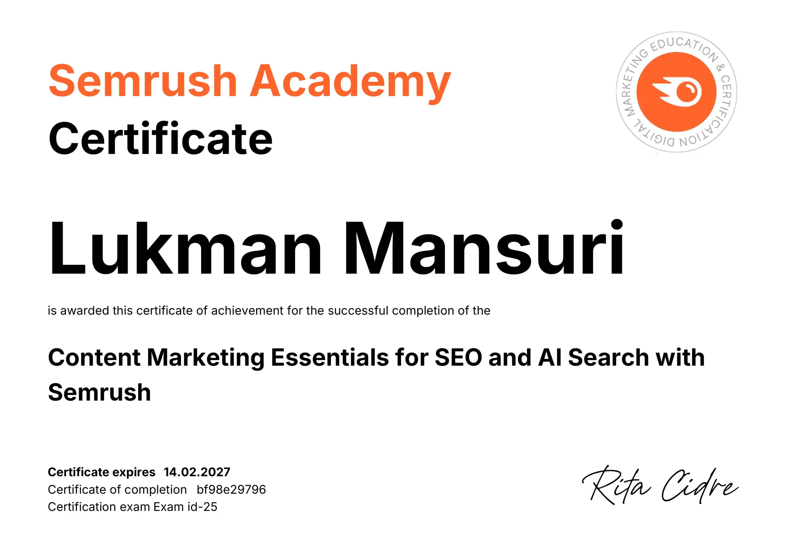Content Marketing Essentials for SEO and AI Search with semrush