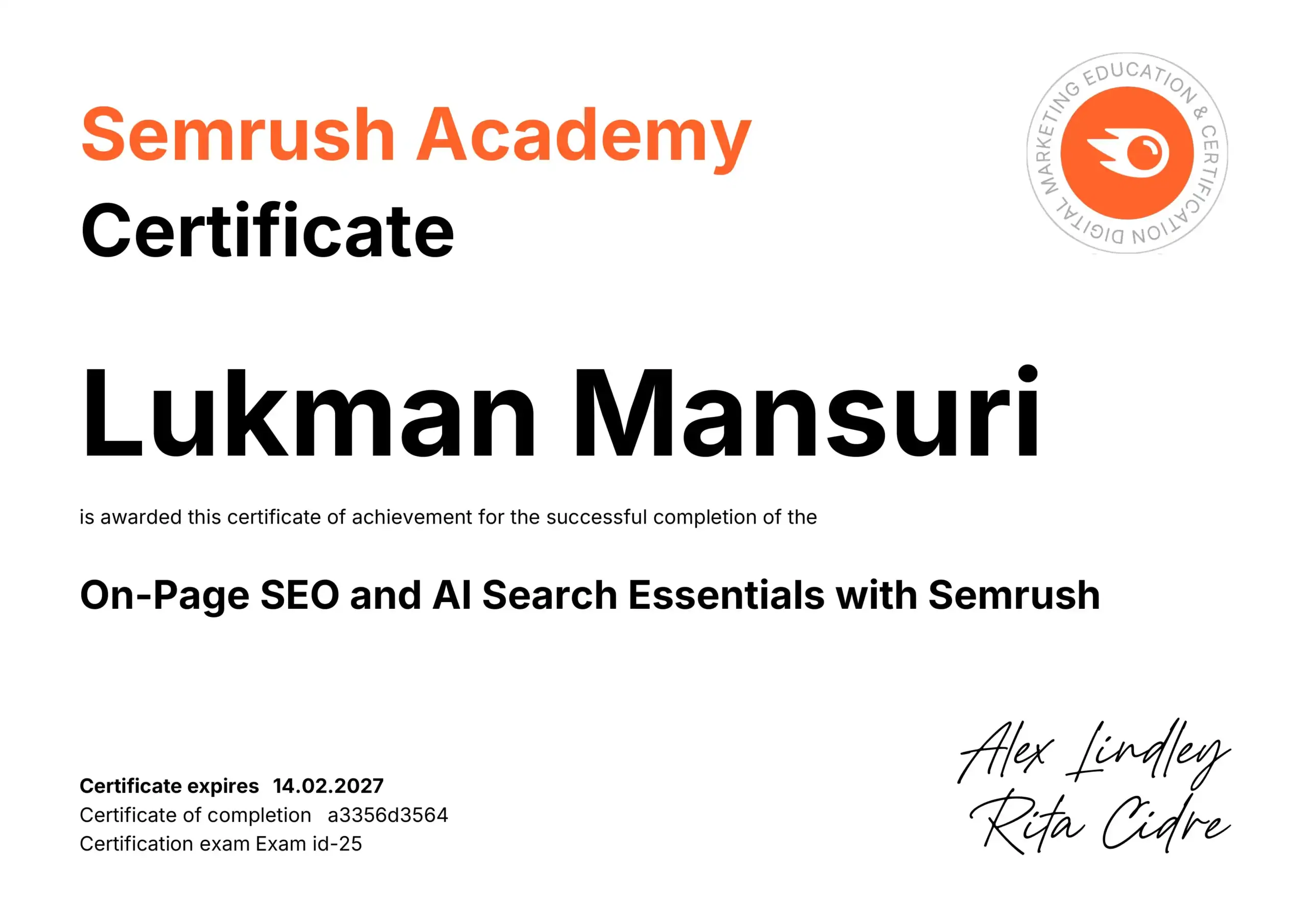 On-Page SEO and AI Search Essentials with Semrush