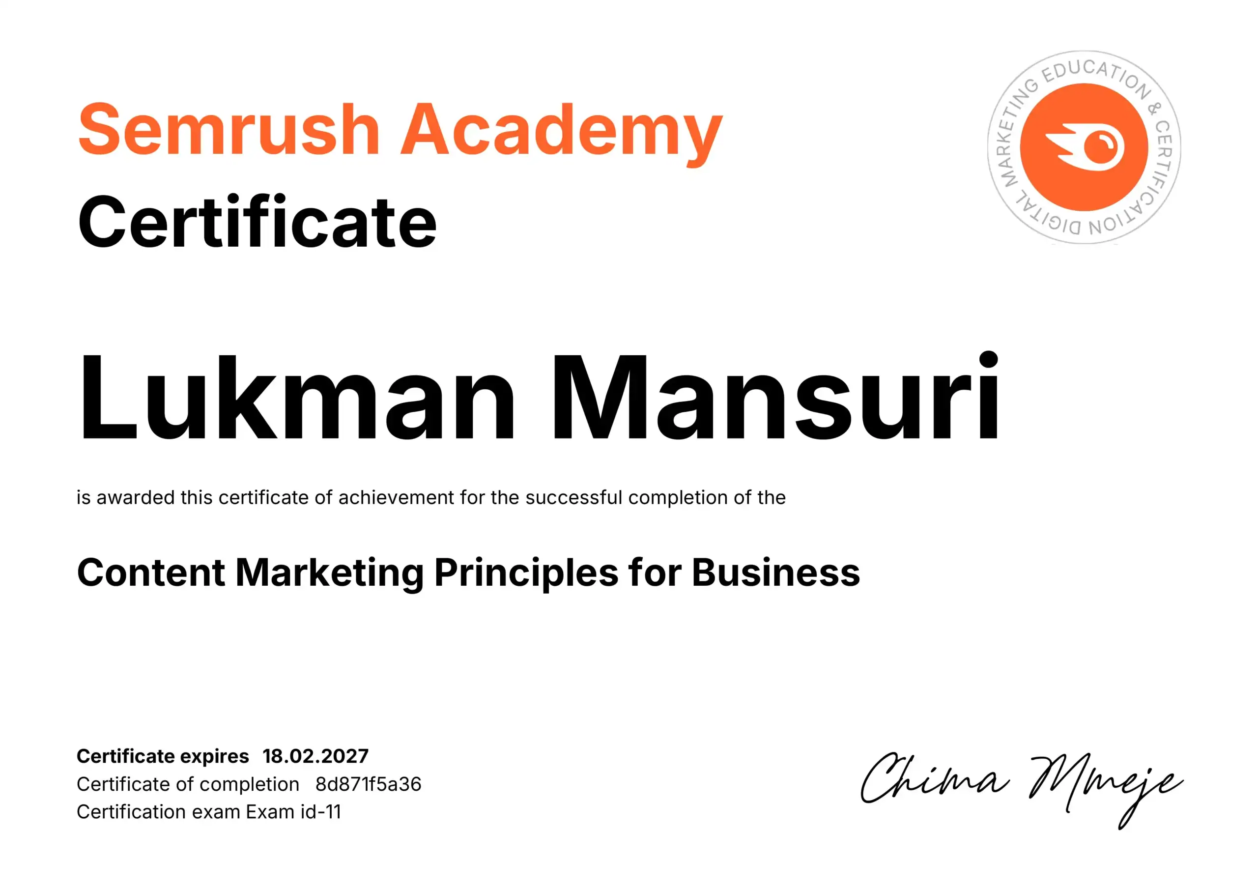 content marketing principles for business