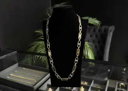 Plattenkette Herren Goldkette 333er, 585er/14 karat, 750er/18 karat 21K, 24K kaufen