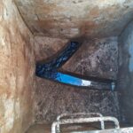 LIQUIDO AZUL EN TUBERIA