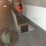 fosa en estacionamiento