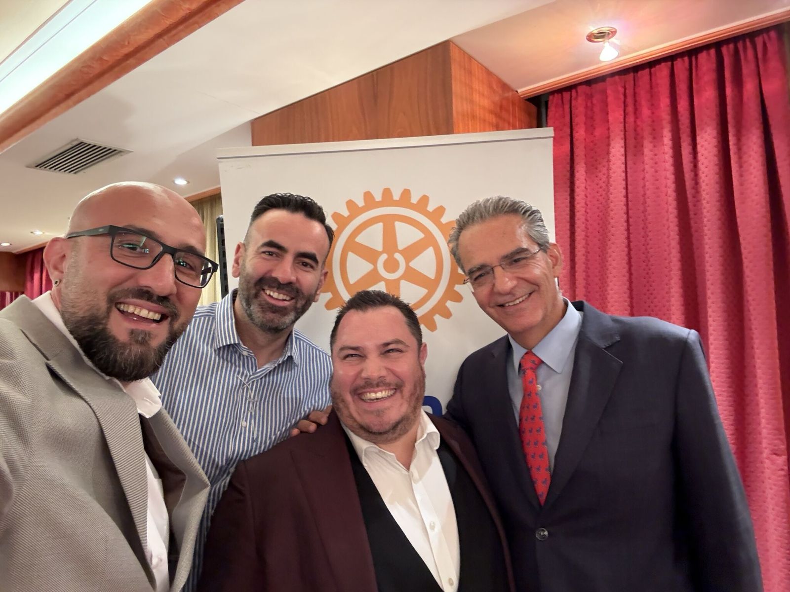 Shift Works and GPA Investment Group representatives at the Rotary Club of Glyfada dinner