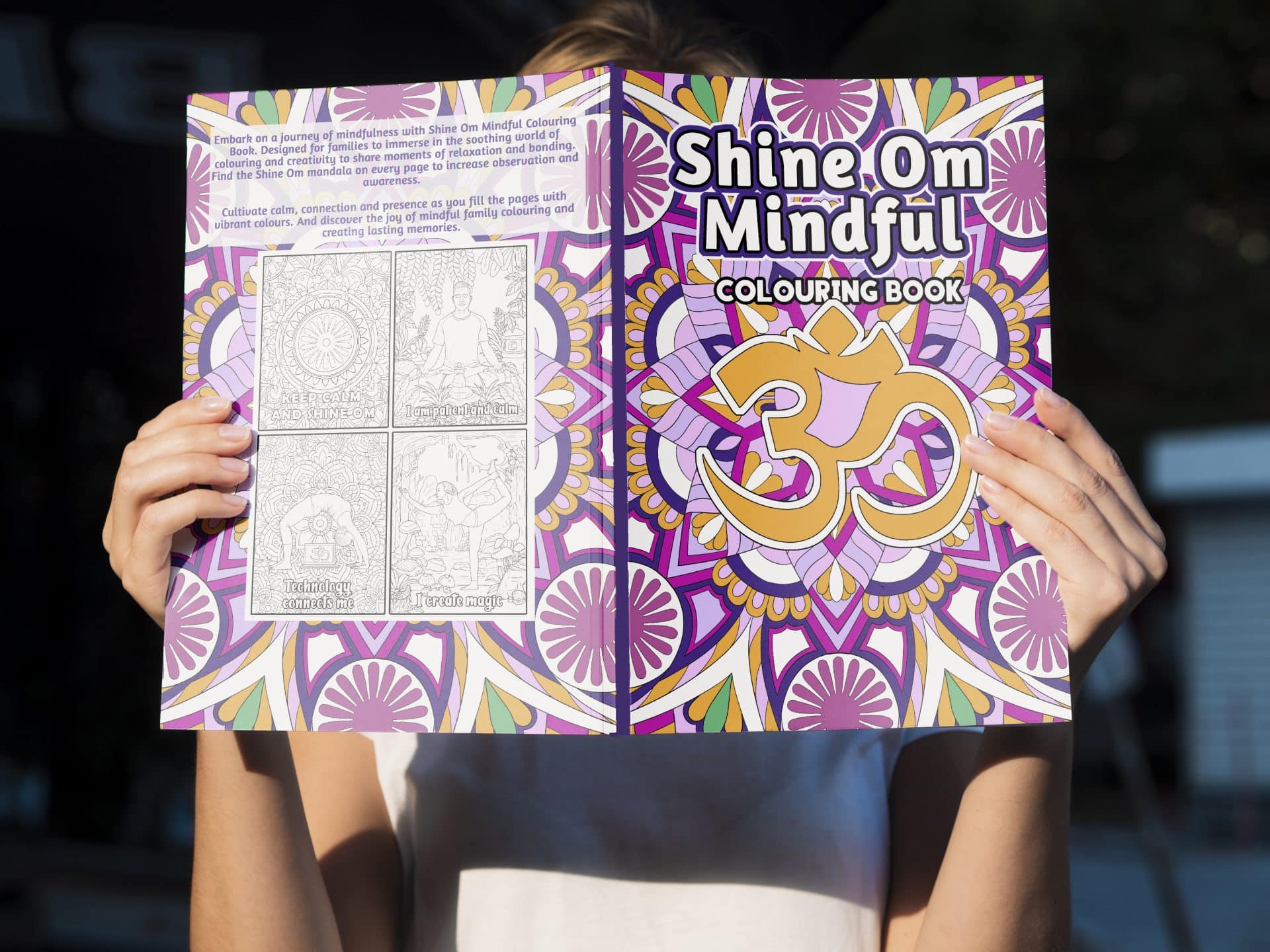 30 page Inspirational Mindful Colouring Book for Kids and Families