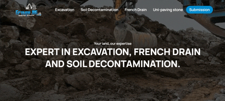 Construction & Excavation Services Website