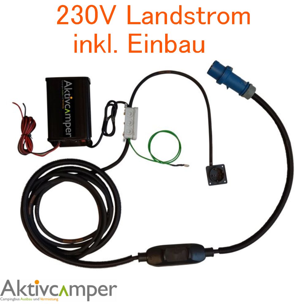 230 Volt Landstrom System für Mercedes Marco Polo Vito und V-Klasse Camper