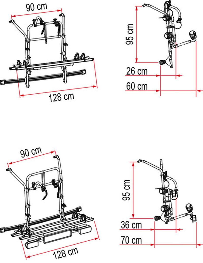 Fahrradträger Vito Heckklappe Fiamma
