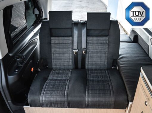 Schlafbank Sitzbank Schlafsitzbank Mercedes Vito V-Klasse Viano 447 639 Klappbank zum Schlafen und nachrüsten