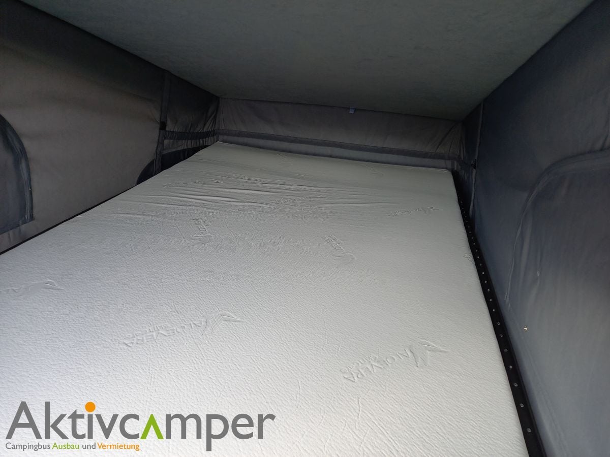 Aufstelldach Vito V-Klasse Mercedes Innenansicht Batt Matratze