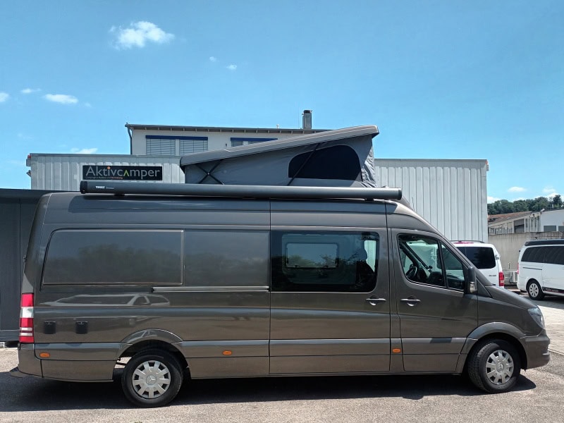 sprinter Ausftelldach Reimo offen lackiert