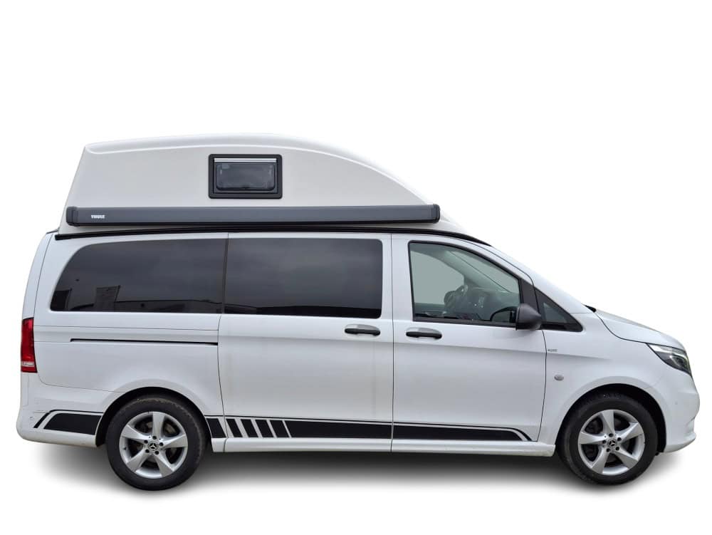 Hochdach Vito V-Klasse Reimo fest mit Fenster und Markise Isolation ideal wetter unabhängig