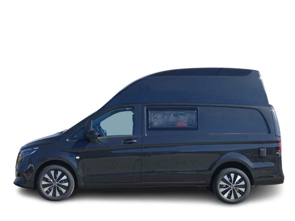 Vito Hochdach Premium Line Stabiles Hochdach mit Stehhöhe und sportlichem Design. GFK Hochdach für V-Klasse Mercedes Spezialist Aktivcamper Links
