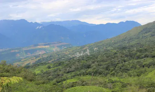 Landscape of Peru's Amazonas Region